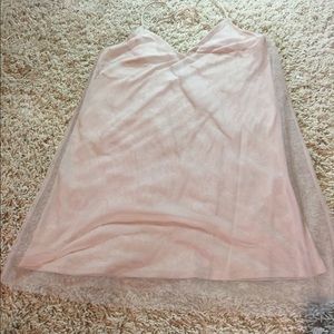 Pull&Bear Pale Pink Mesh Cover Dress